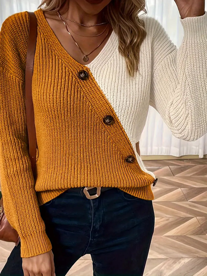 Levoire | Style Élégant En Maille Douce Abricot