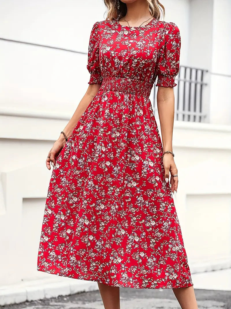 Levoire | Robe Avec Imprimé Floral Et Col Rond