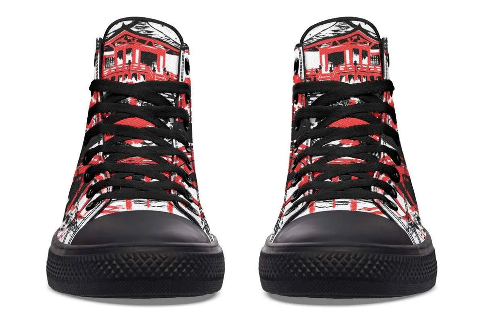 Levoire | Sneaker haute en toile imprimée – Style unique et confort garanti