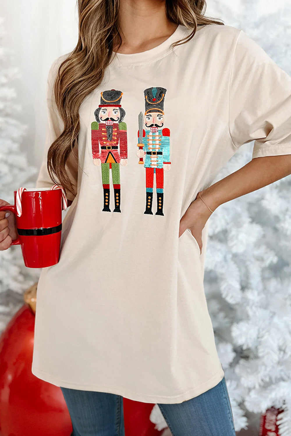 Levoire | Casse-noisette Col rond Manches courtes T-shirt