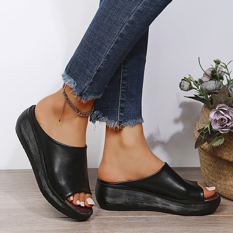 Levoire | Sandales Compensées En Cuir