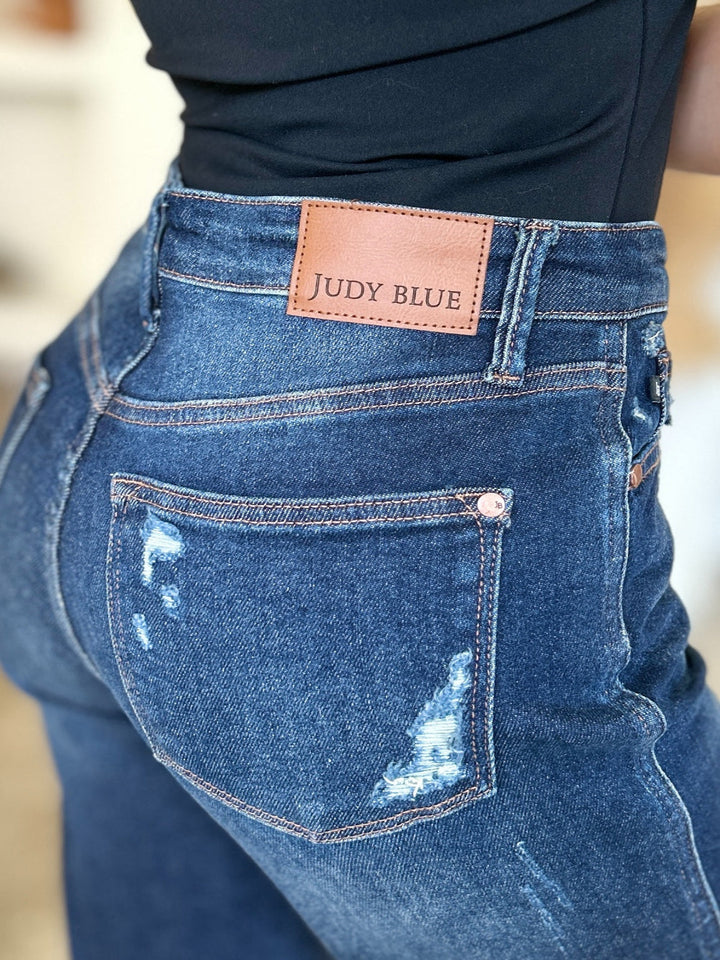 Levoire | Judy Blue Taille Haute Rigide Magic Heavy Destroy Jean Droit