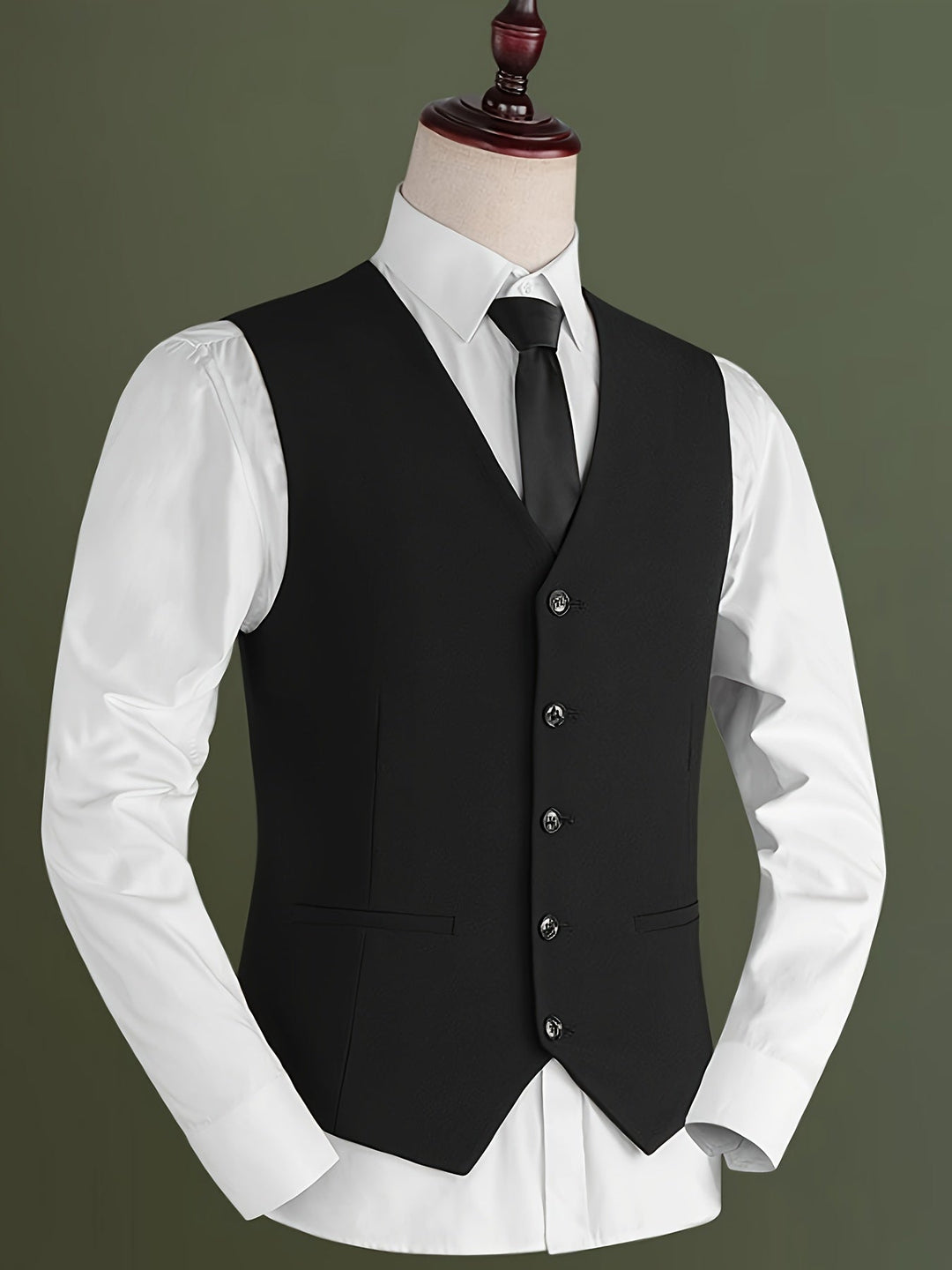 Levoire | Slim Fit V-Neck Gilet Pour Hommes Au Style Rétro