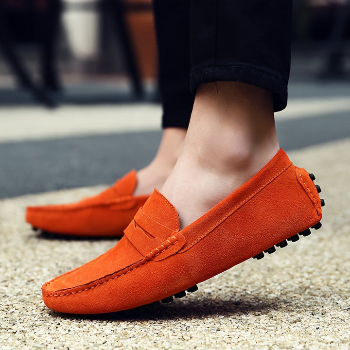 Levoire | Chaussons Confortables Pour Hommes Orange-Rouge