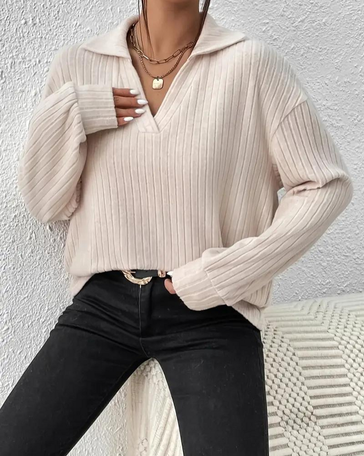 Levoire | Yhdistelemätön Ribbineule Sweatshirt