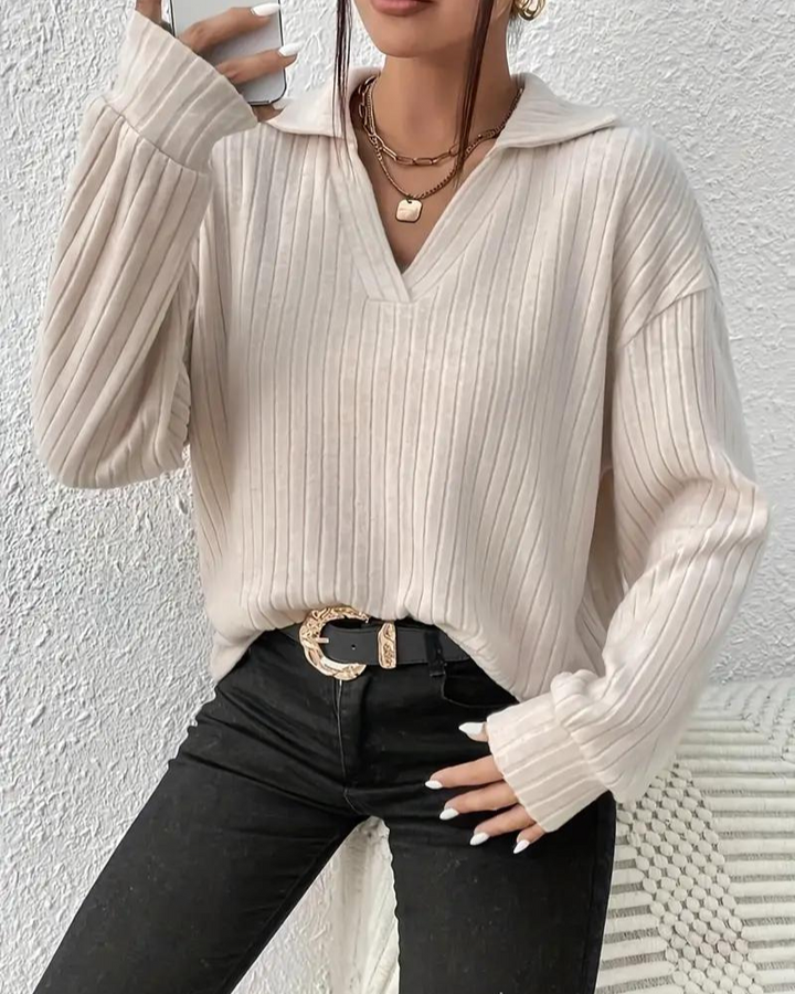 Levoire | Yhdistelemätön Ribbineule Sweatshirt