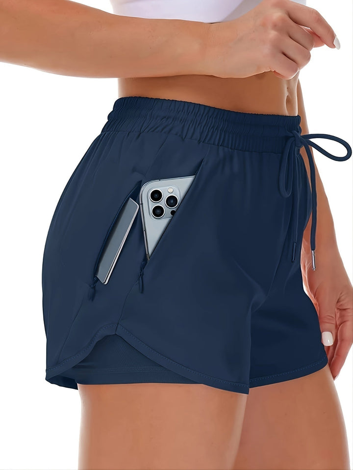 Levoire | Shorts De Fitness De Course 2 En 1 Unis Avec Plusieurs Poches Merimustan