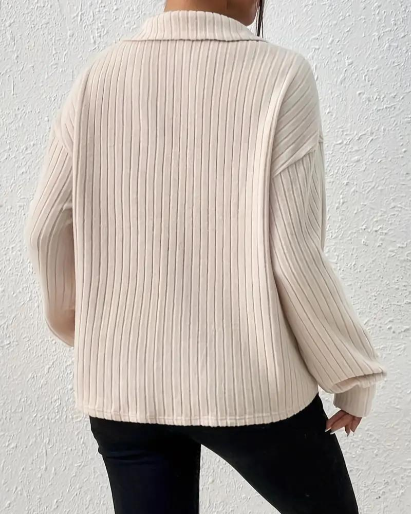 Levoire | Yhdistelemätön Ribbineule Sweatshirt