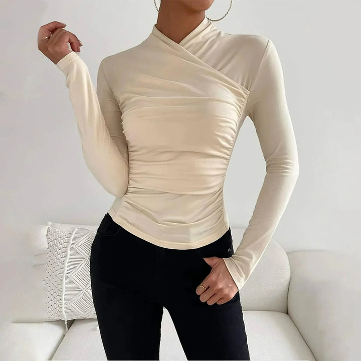 Levoire | Chemise à manches longues pour femmes Beige