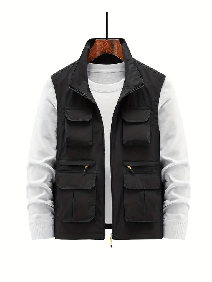 Levoire | Veste Homme Multi Poches Zippées Noir