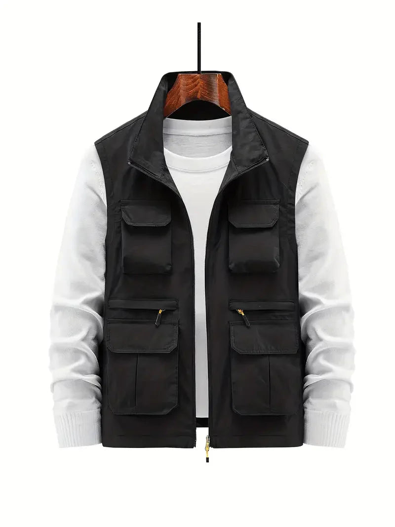 Levoire | Gilet Utilitaire Pour Hommes Noir