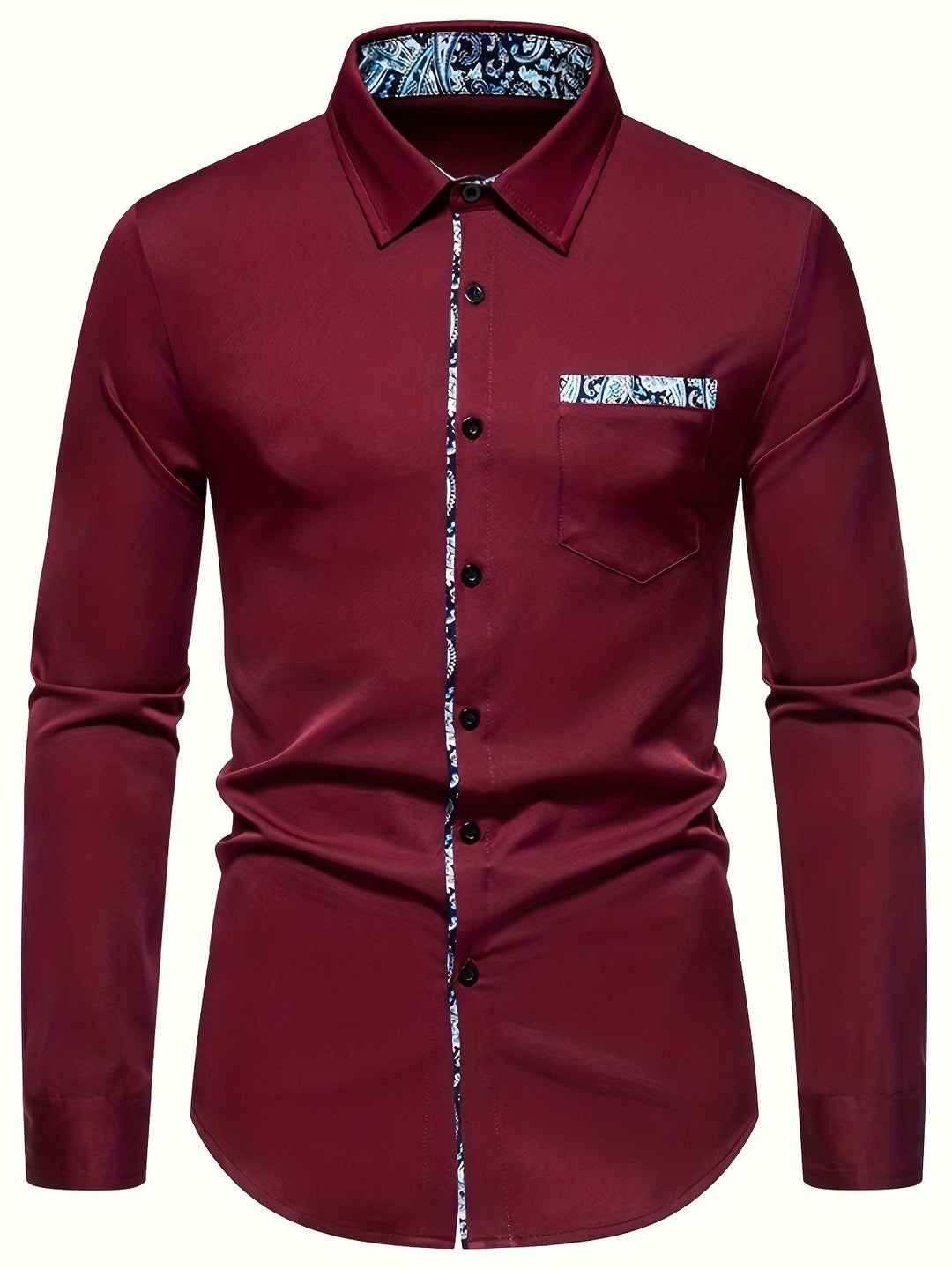 Levoire | Chemise À Col Pour Hommes À Motifs Paisley