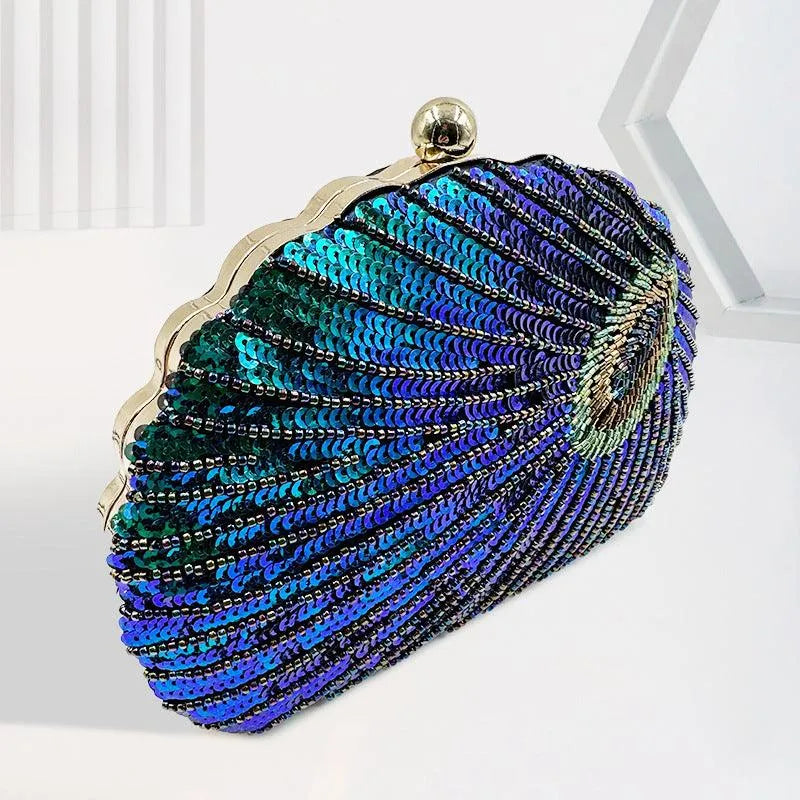 Levoire | Sac à bandoulière vintage orné de perles avec chaîne pour femmes