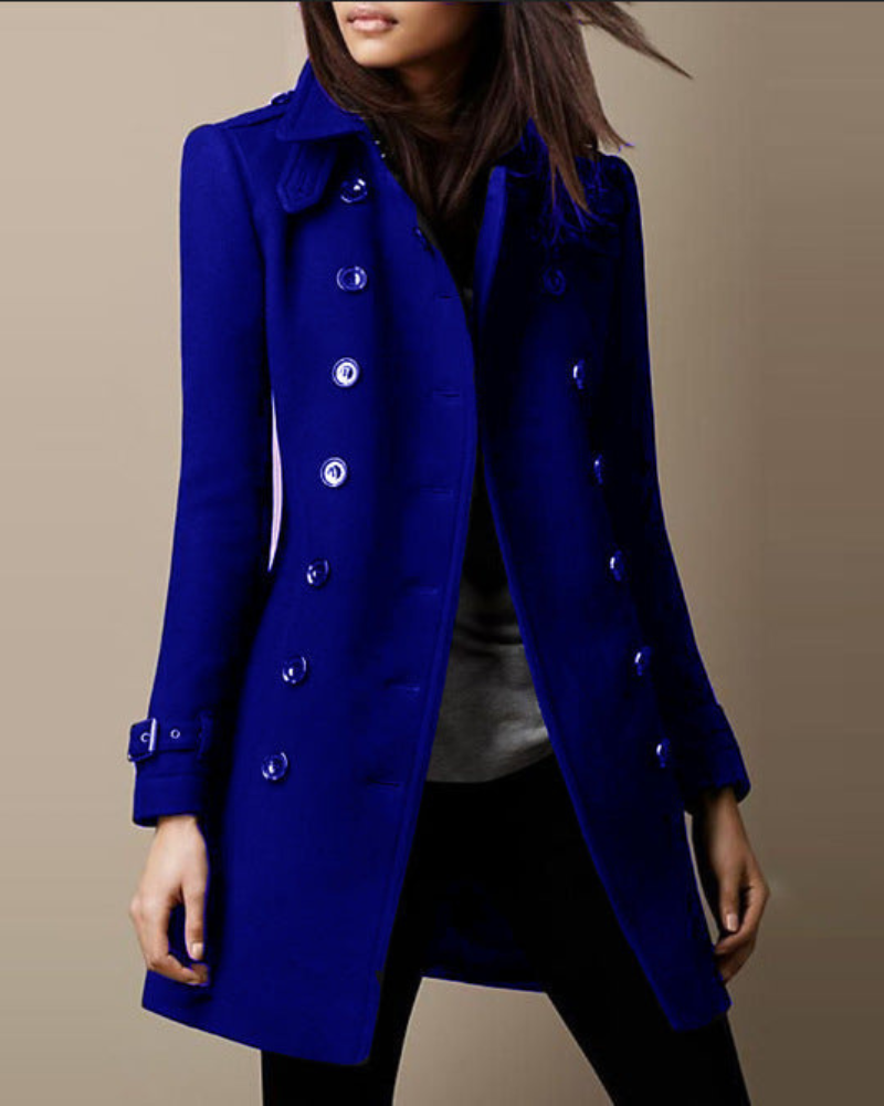 Levoire | Élégant Manteau Pour Femmes Bleu
