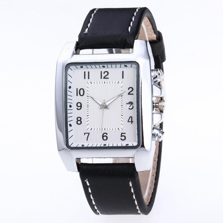 Levoire | Montres Classiques Pour Hommes Quadrat Argent Noir