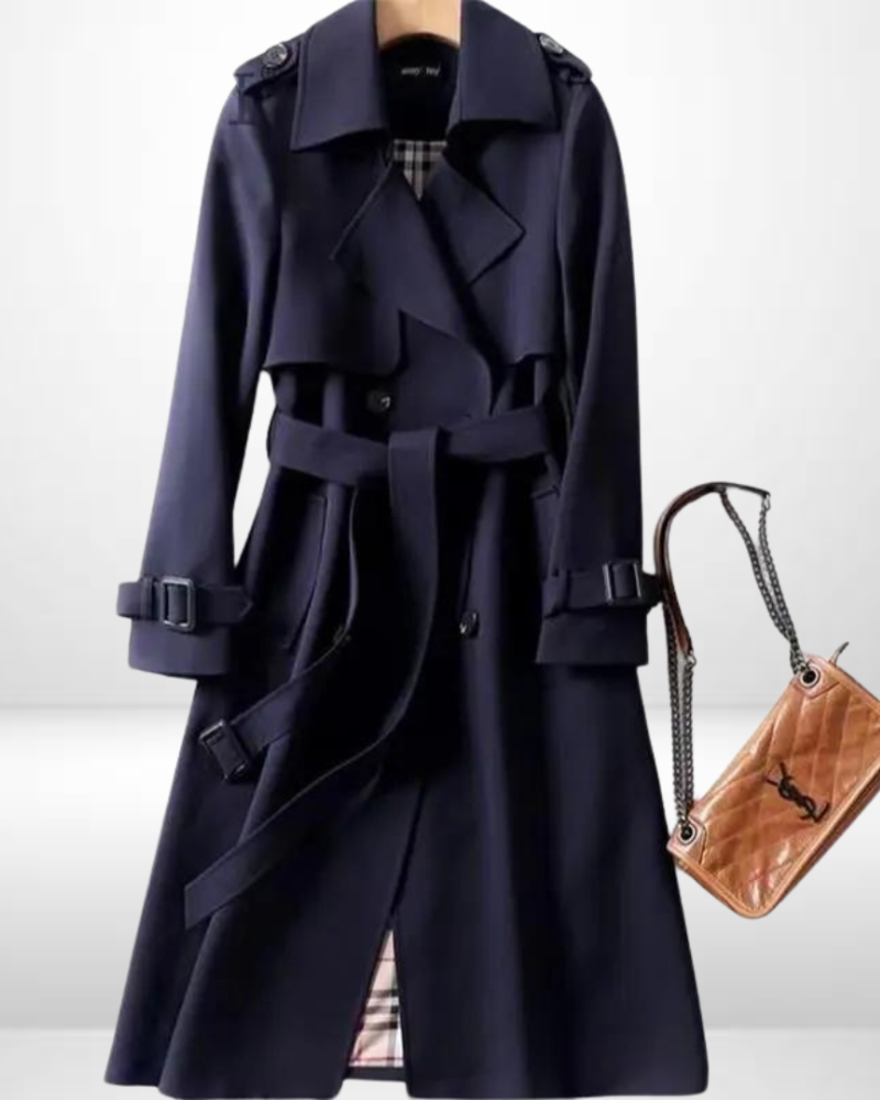 Levoire | Manteau Trench Élégant Pour Femmes Merinonsininen