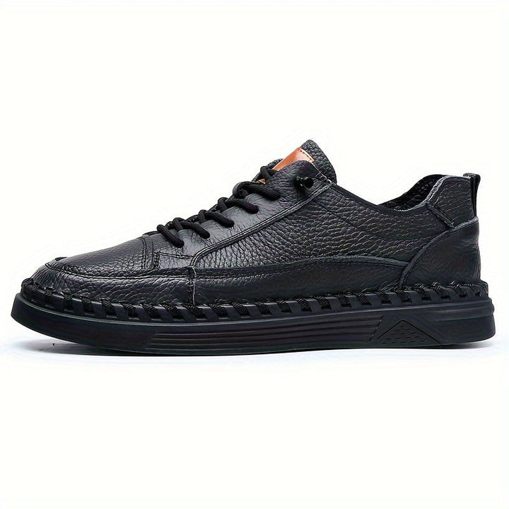Levoire | Sneakers Décontractés Faits À La Main En Couleur Unie Noir