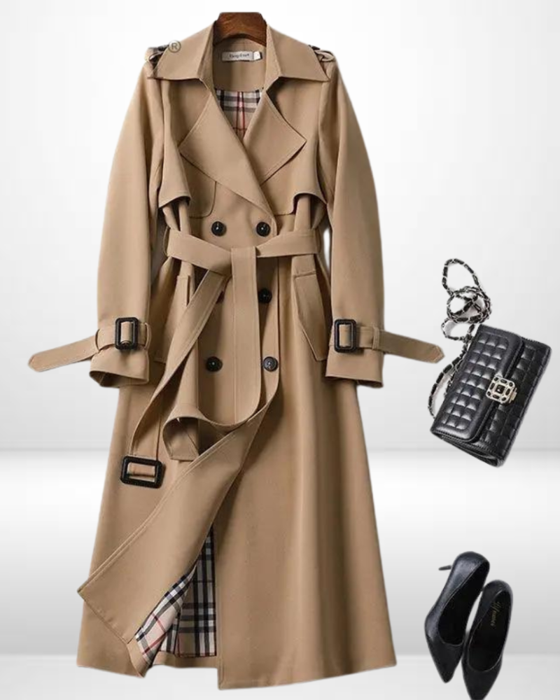Levoire | Manteau Trench Élégant Pour Femmes Khaki