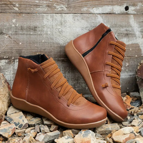 Levoire | Chaussures Orthopédiques En Cuir Avec Fermeture Éclair