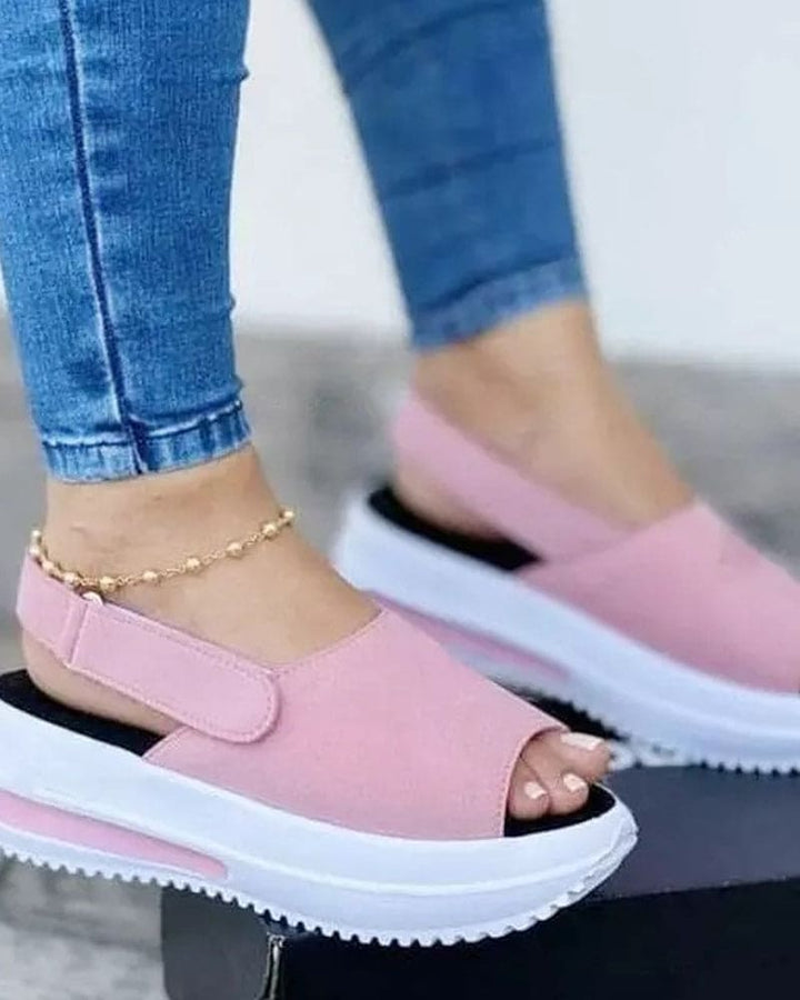 Levoire | Sandales Compensées Confortables Rosa