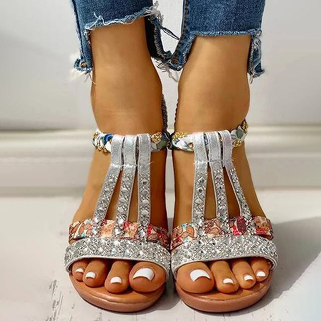 Levoire | Sandales Décorées À Talon Wedge