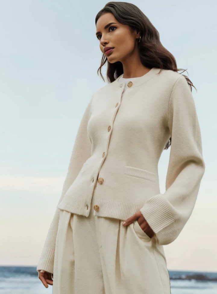 Levoire | Femme Cardigan Doux Avec Boutons