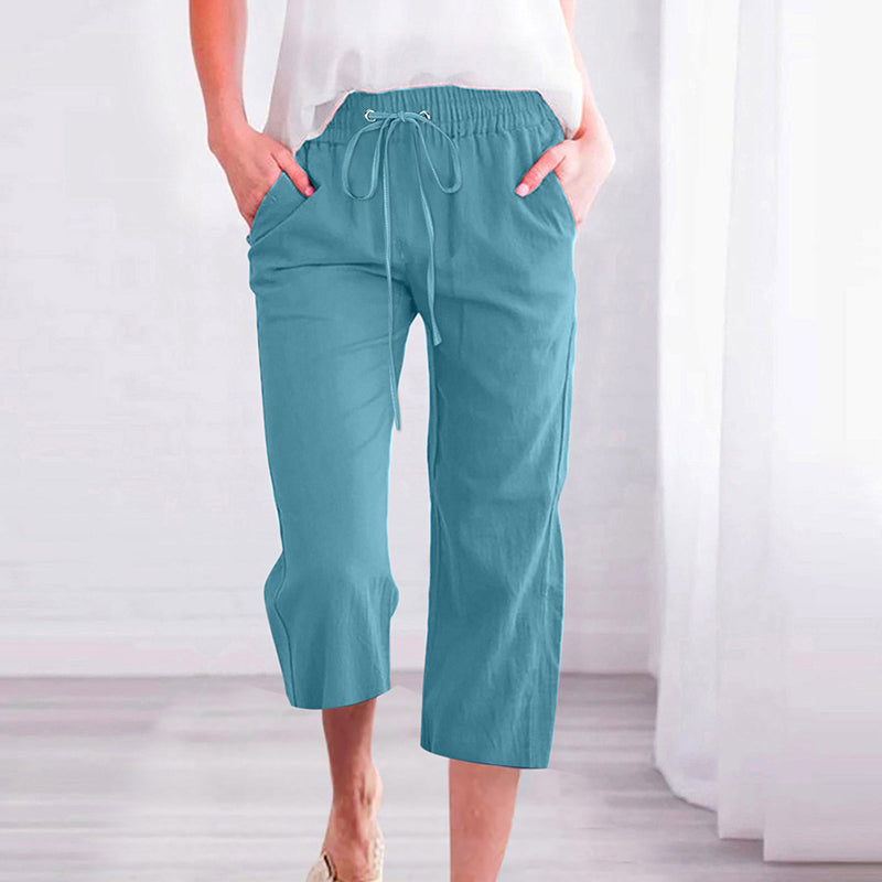 Levoire | Pantalon Uni Casual Léger Bleu ciel