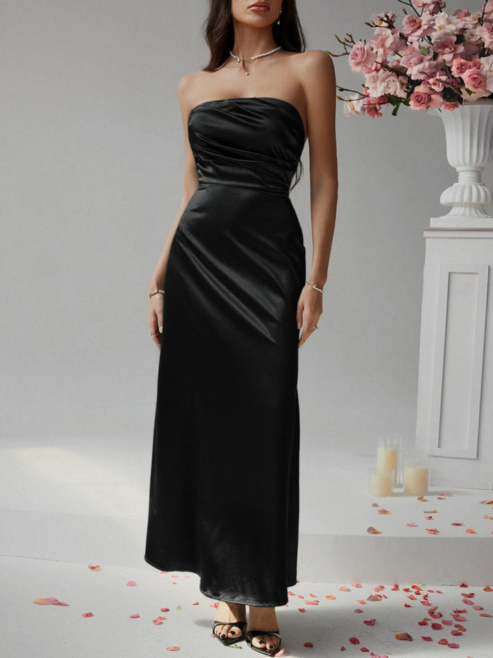 Levoire | Robe Maxi Tube Drapée Sans Manches