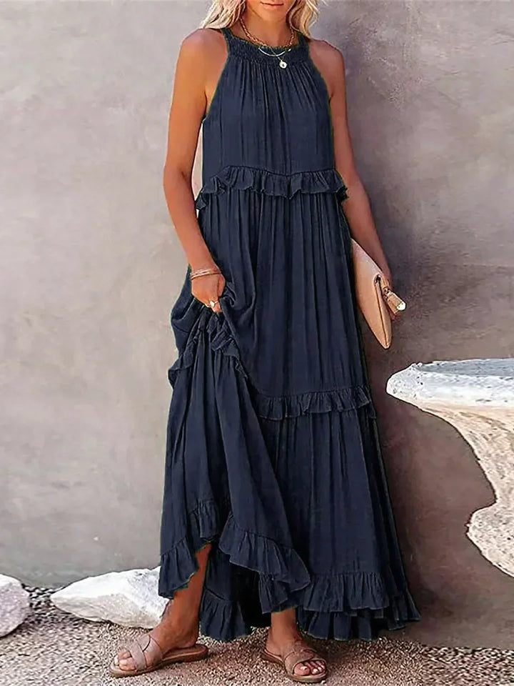 Levoire | Robe longue élégante Ambre jaune