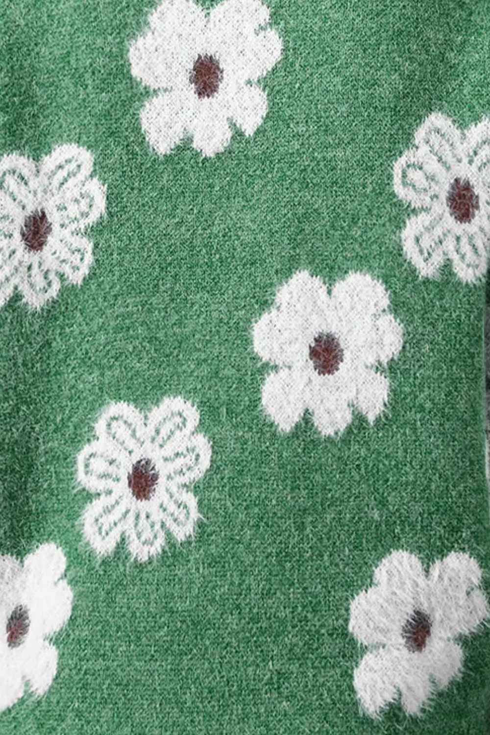 Levoire | Pull À Col Zippé Floral À Manches Longues