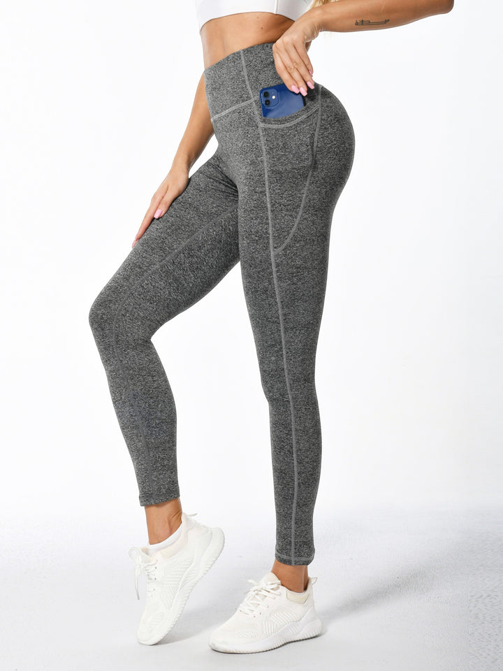 Levoire | Leggings De Sport Extensibles Pour Femmes Avec Rehaussement À L'Arrière Et Poches gris
