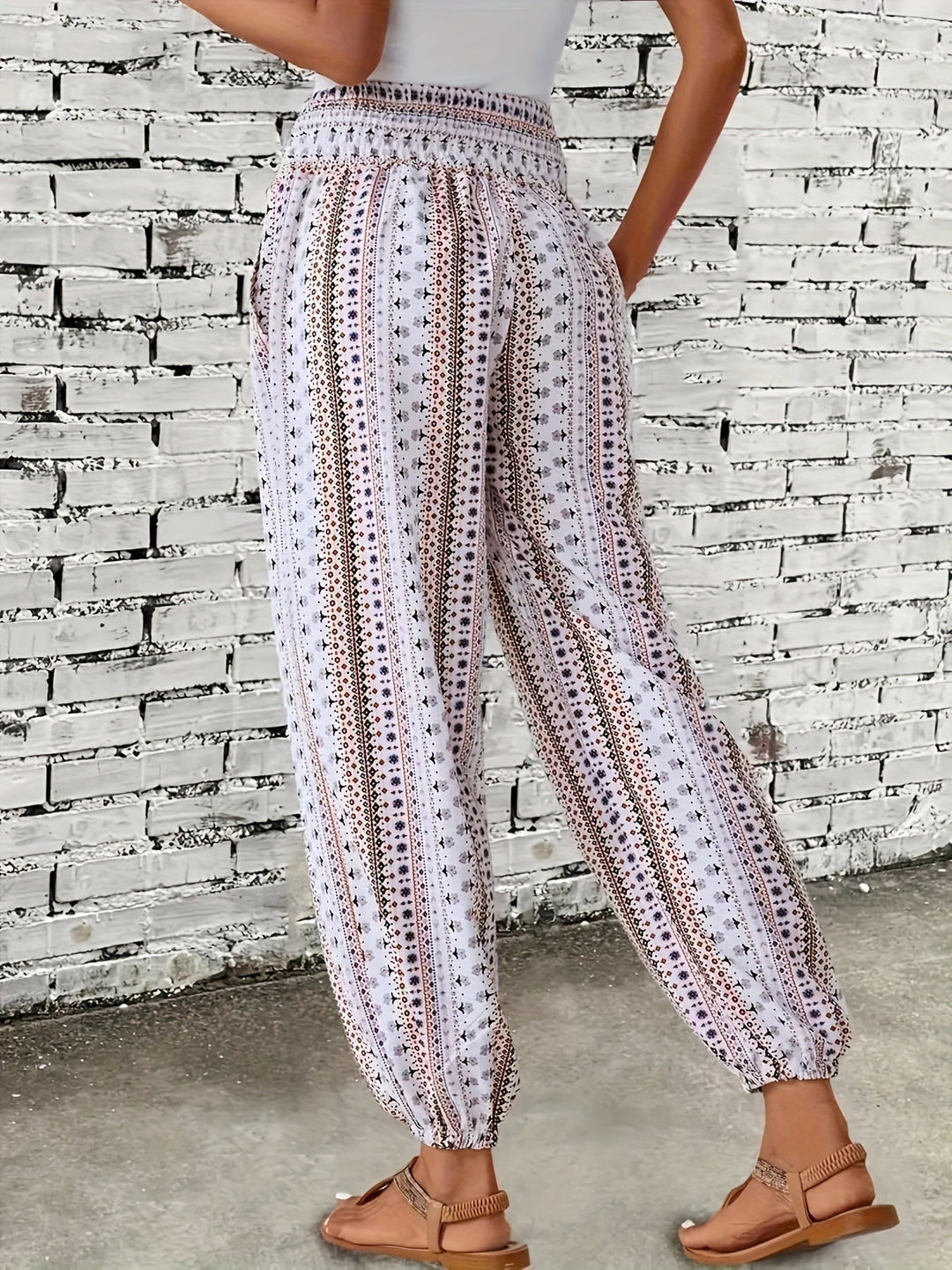 Levoire | Pantalon Imprimé Taille Haute Instant Boho Vibe