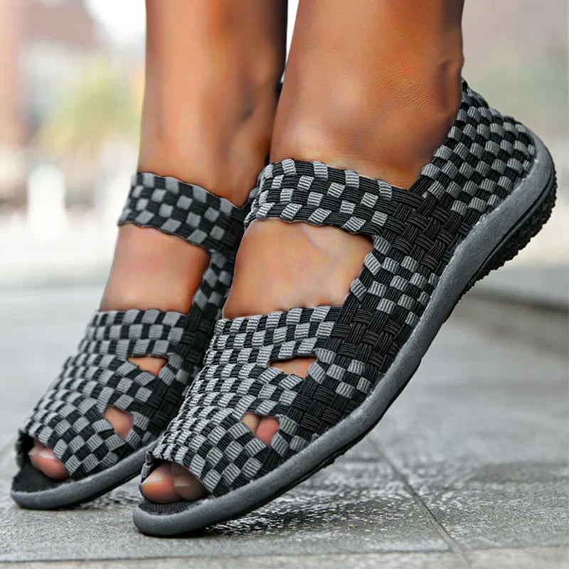 Levoire | Chaussures Avec Sangle Élastique Pour Femmes Noir