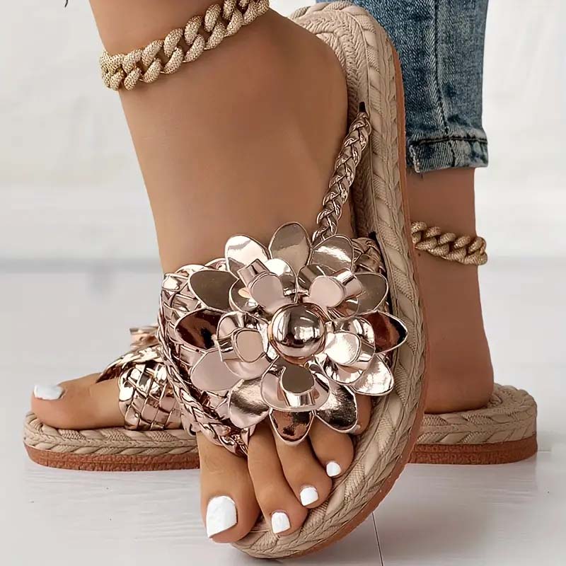 Levoire | Chaussures Plates Avec Fleurs 3D