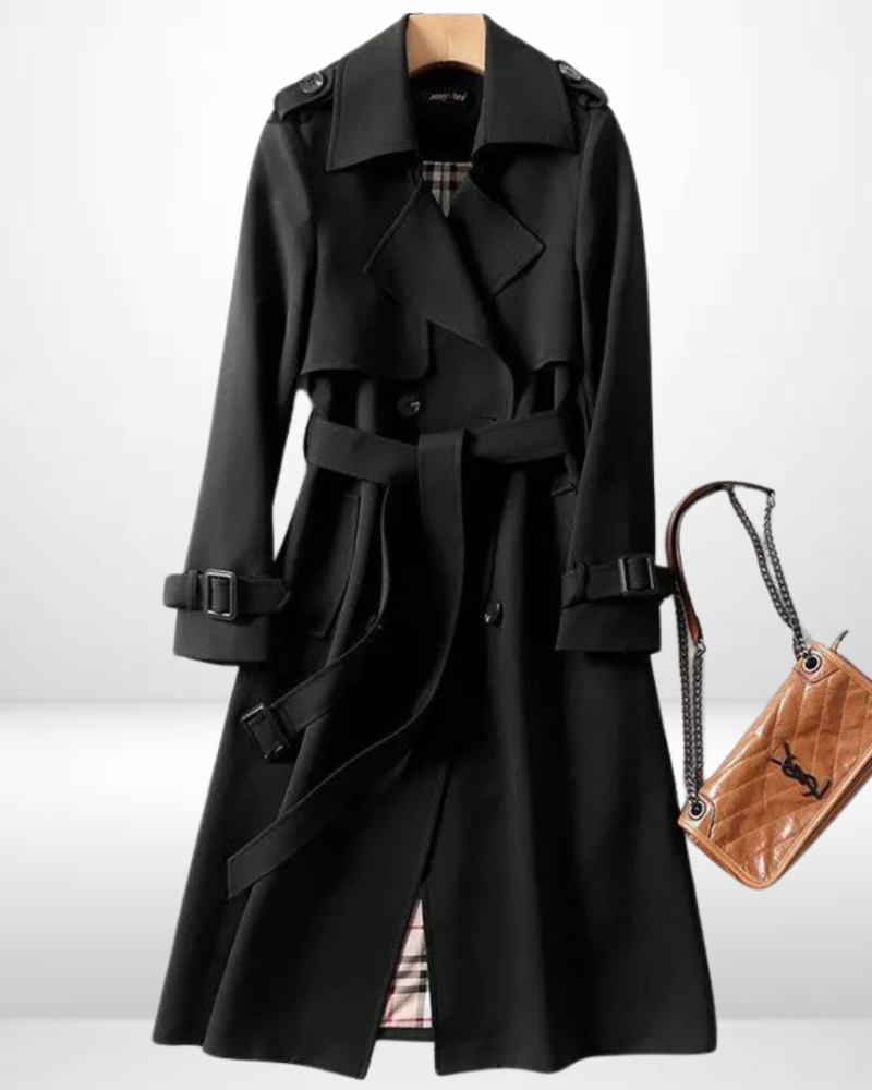 Levoire | Manteau Trench Élégant Pour Femmes Noir