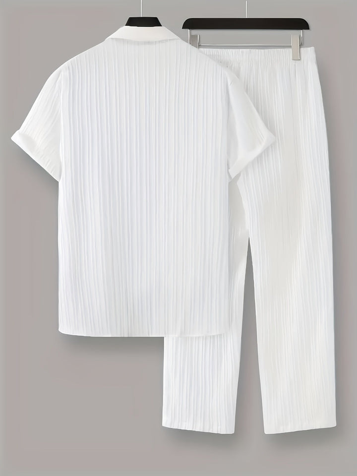 Levoire | Ensemble De Vêtements Décontractés Pour Hommes À Rayures