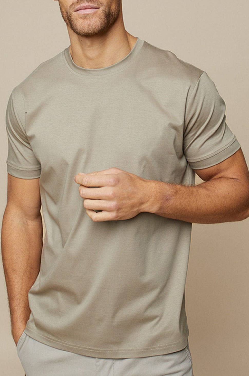 Levoire | T-Shirt De Luxe Taupe