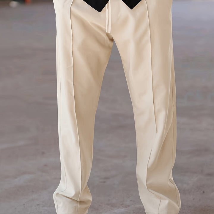 Levoire | Pantalon Léger Décontracté Pour Hommes Avec Cordon Abricot