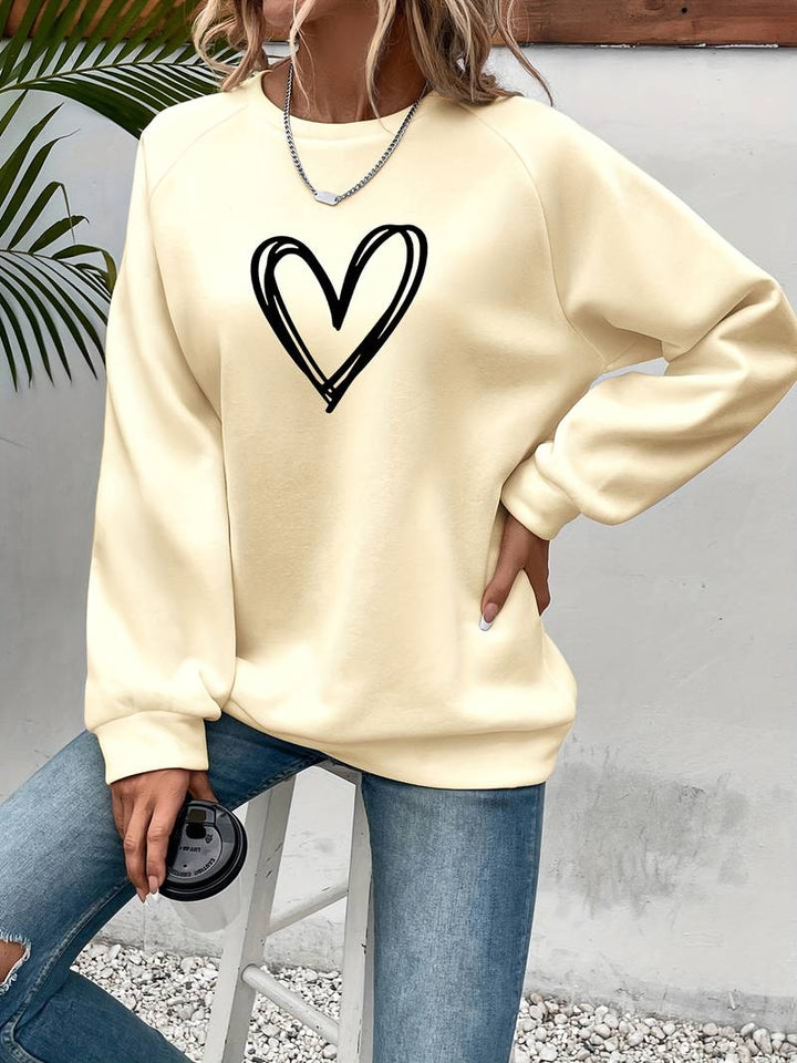 Levoire | Pull avec motif de cœur Abricot