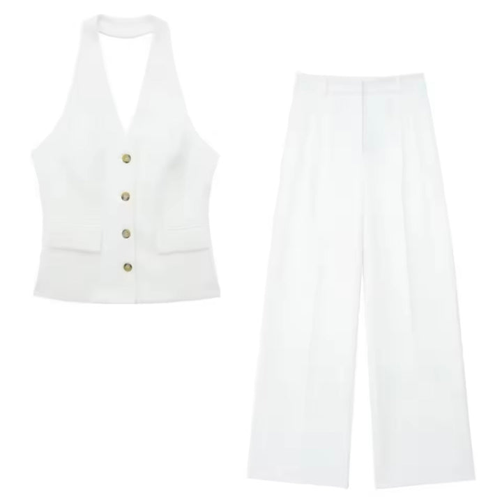 Levoire | Costume Pour Femmes Élégant Blanc