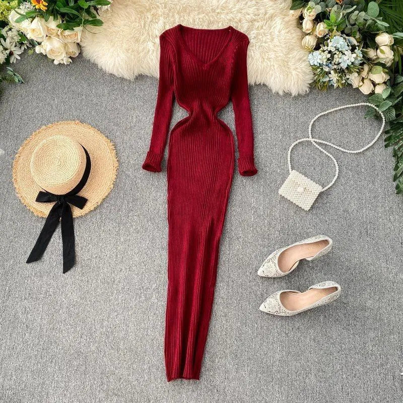 Levoire | Robe femme simple Rouge vin Une taille