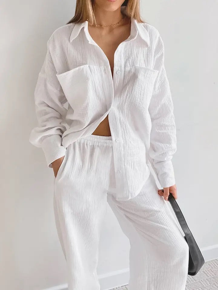 Levoire | Ensemble En Mousseline Blanc
