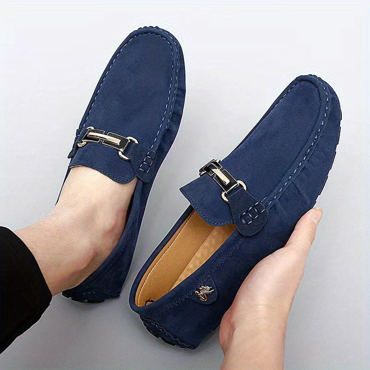 Levoire | Mocassins Métalliques Confortables Bleu EU44