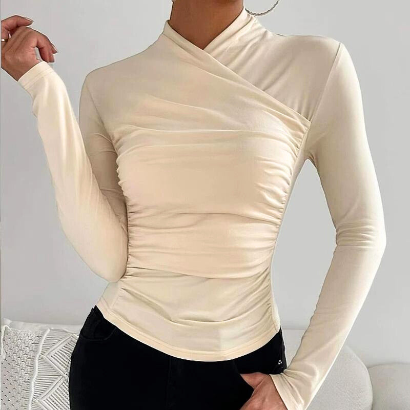 Levoire | Haut Avec Décolleté Croisé Beige