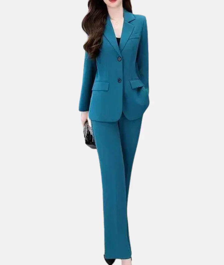 Levoire | Costume Pant Avec Blazer Cintré Bleu