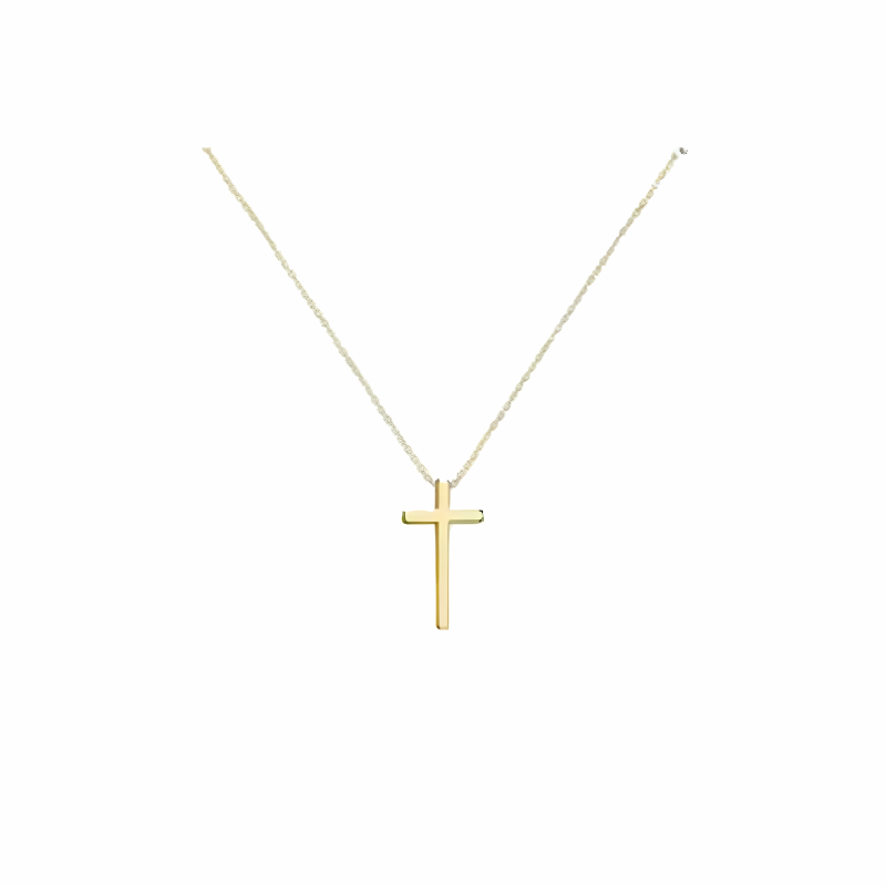 Levoire | Chaîne En Croix Dorée Or 45cm