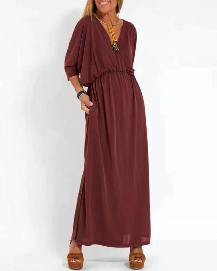 Levoire | Robe Longue Vintage Maribel Rot