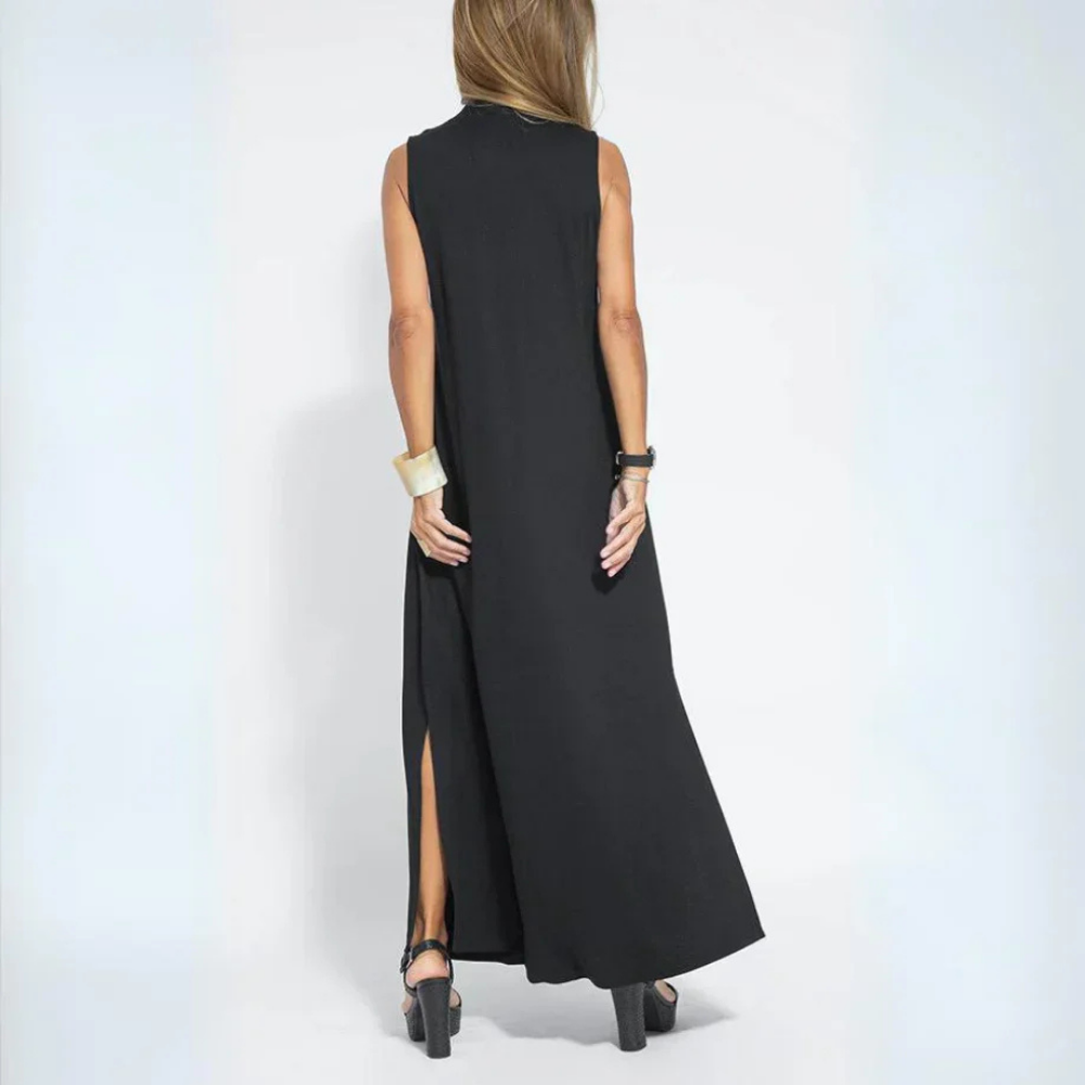 Levoire | Robe maxi minimaliste pour des soirées d'été détendues