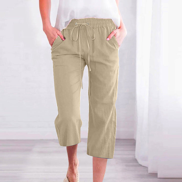 Levoire | Pantalon Décontracté Uni Kaki