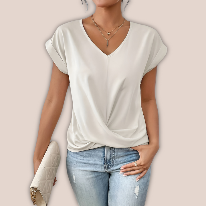 Levoire | T-Shirt D'Été Confortable À Encolure En V